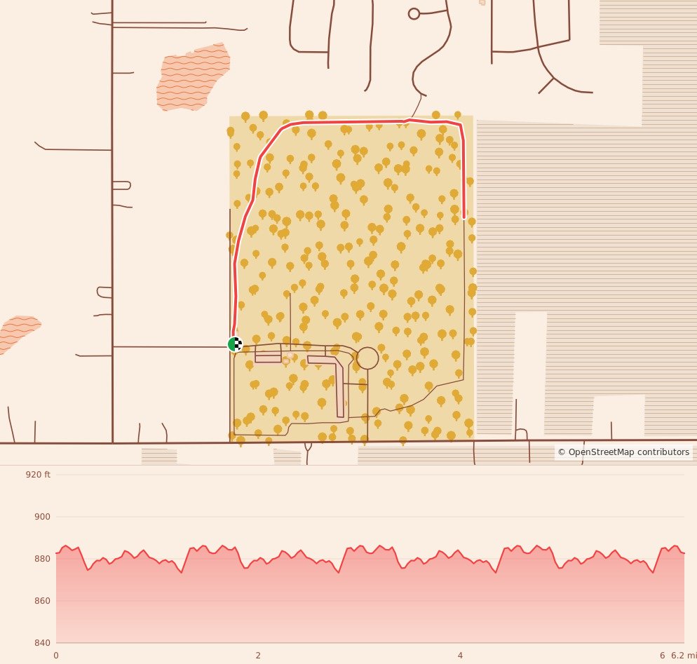 Holiday 5K, 10K, & 13.1M at Grand Ledge, MI - 10K course map and elevation profile