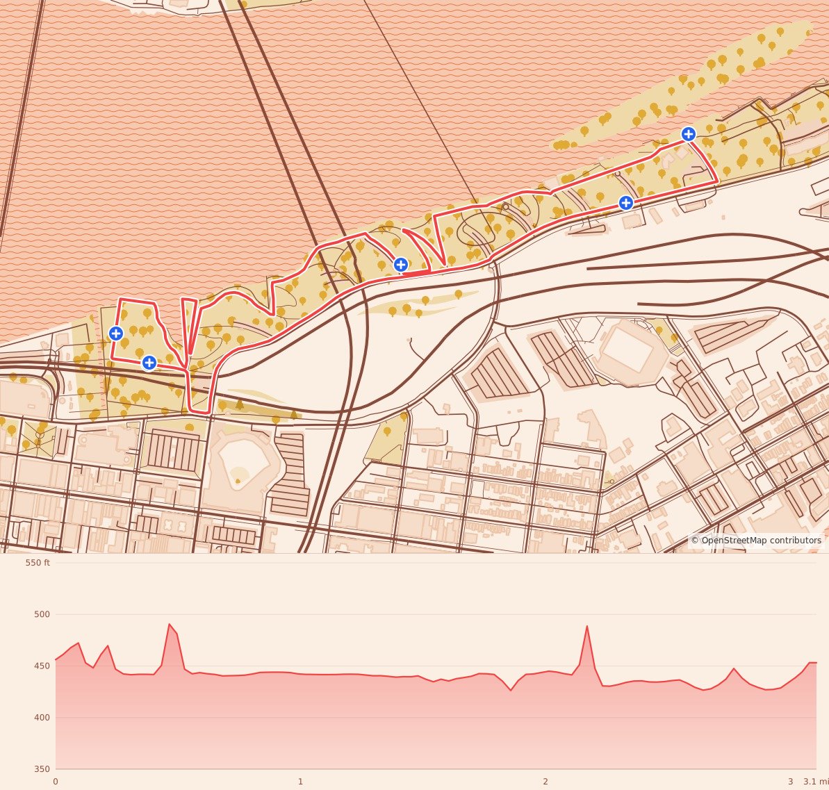 Louisville Hungry Turkey 5K - 5K course map and elevation profile