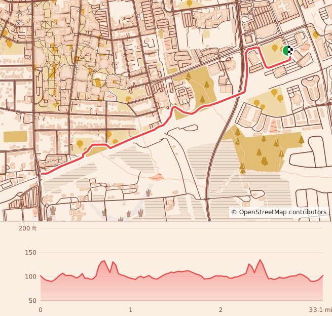 A Great Day 5K - A Great Day 5K course map and elevation profile
