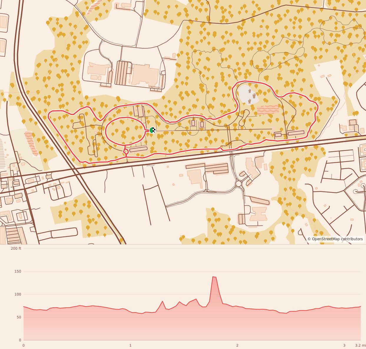 Sheldon Shuffle 5K - Sheldon Shuffle 5K Run/Walk course map and elevation profile