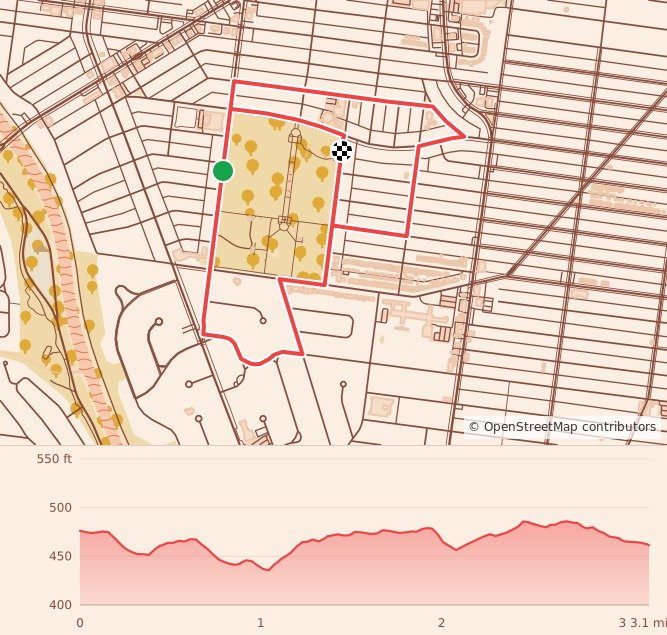 Run for the Hills 5k - 5k course map and elevation profile