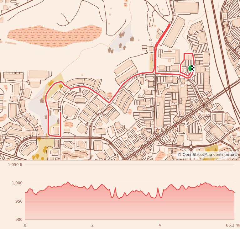Salute to Veterans 5K/10K/Half Marathon - Atlanta - 10K course map and elevation profile
