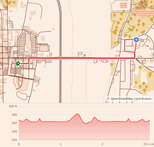 Hope Continues 5k - 5K course map and elevation profile