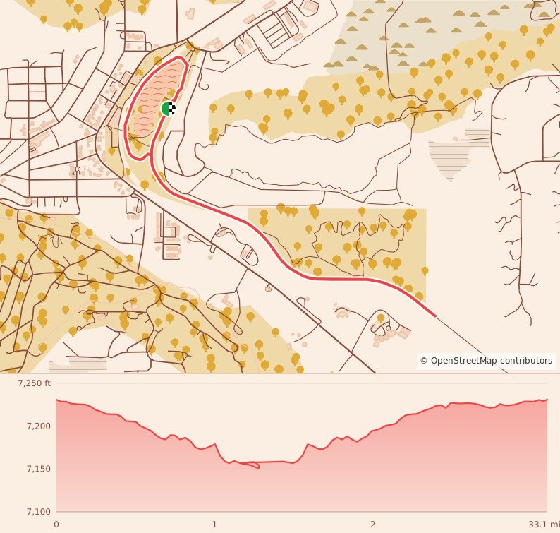 YMCA Creepy Crawl 5K presented by Corwin Honda - 5K course map and elevation profile