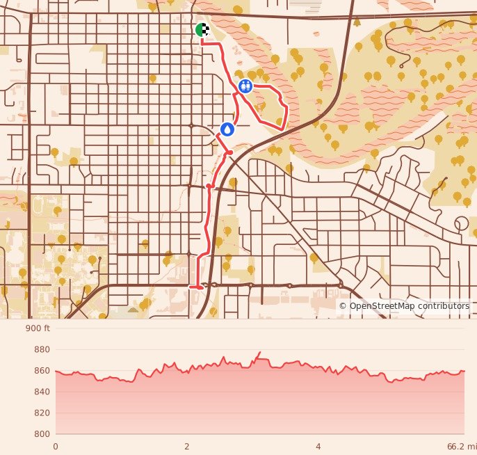 Scott Sterrett Memorial Races - 10K course map and elevation profile
