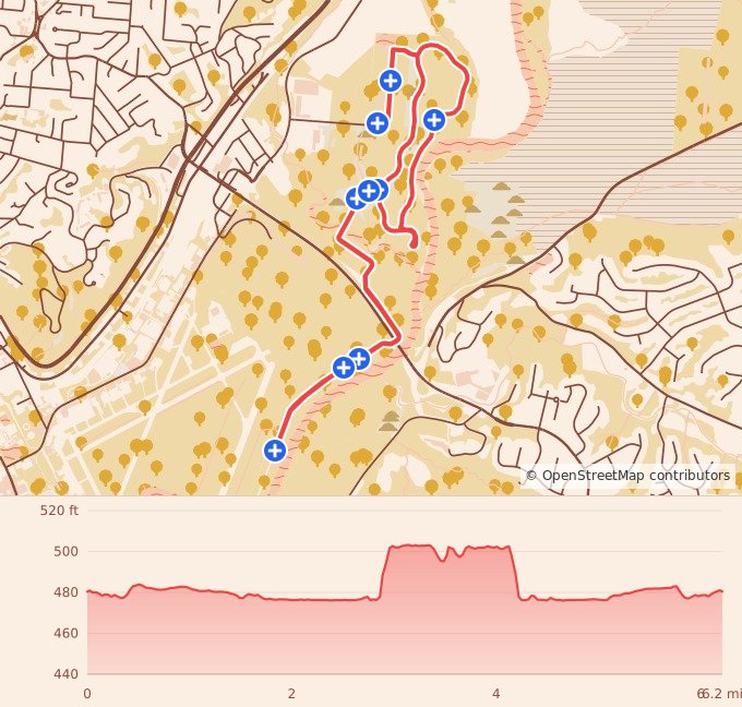 Cincinnati Turkey Trot Half Marathon, 10K & 5K - 10K course map and elevation profile