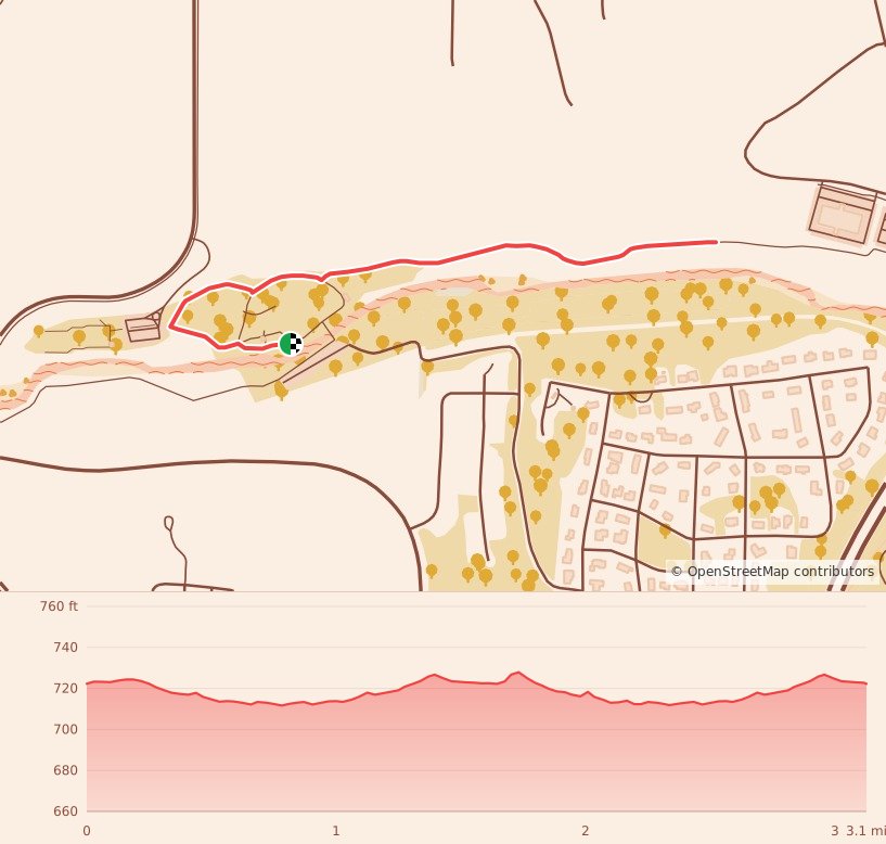 Holiday 5K, 10K, & 13.1M at Branson, MO - 5K course map and elevation profile