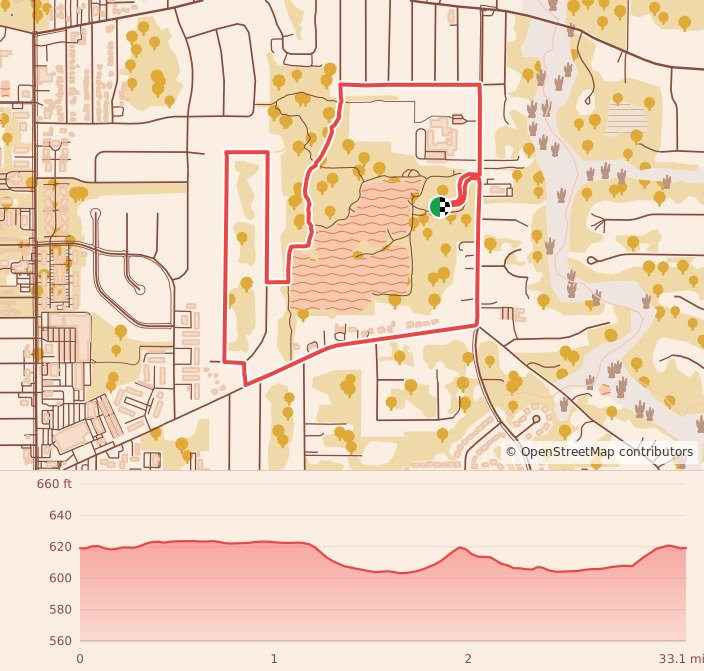 Mentor New Year's Eve 5K - 5K course map and elevation profile