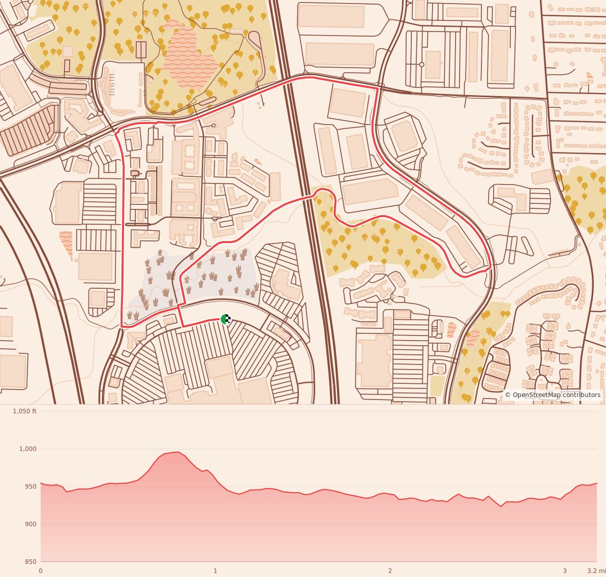 Kraska Velocity 5k - 5K course map and elevation profile
