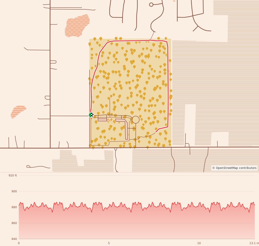 Holiday 5K, 10K, & 13.1M at Grand Ledge, MI - Half Marathon course map and elevation profile