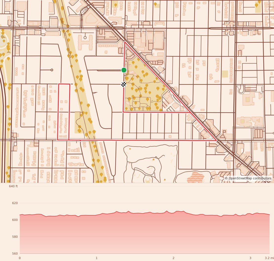 Lincolnwood Turkey Trot: 5K, 10K, Walk, Dash - 5K course map and elevation profile