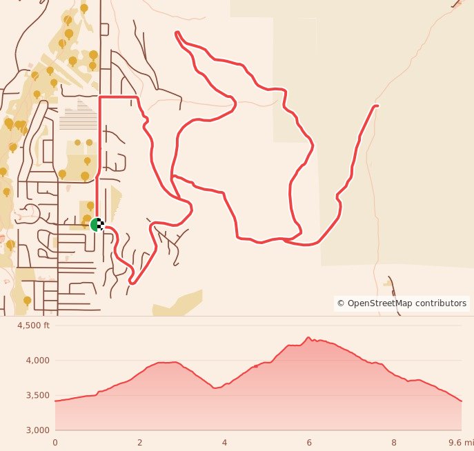 Mt Jumbo Elk Ramble 15k - Elk Ramble 15K course map and elevation profile