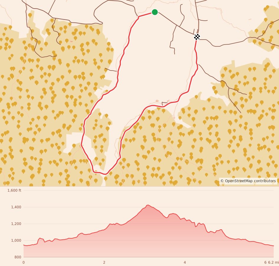 Greasy-Gooney 10K - 10K course map and elevation profile