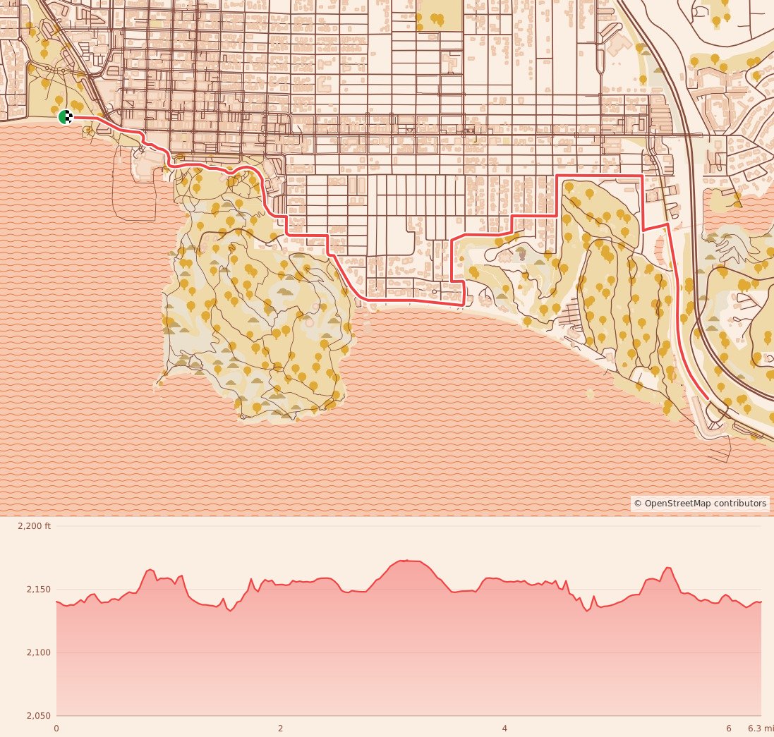 Halloween Hustle - Terrifying 10K course map and elevation profile