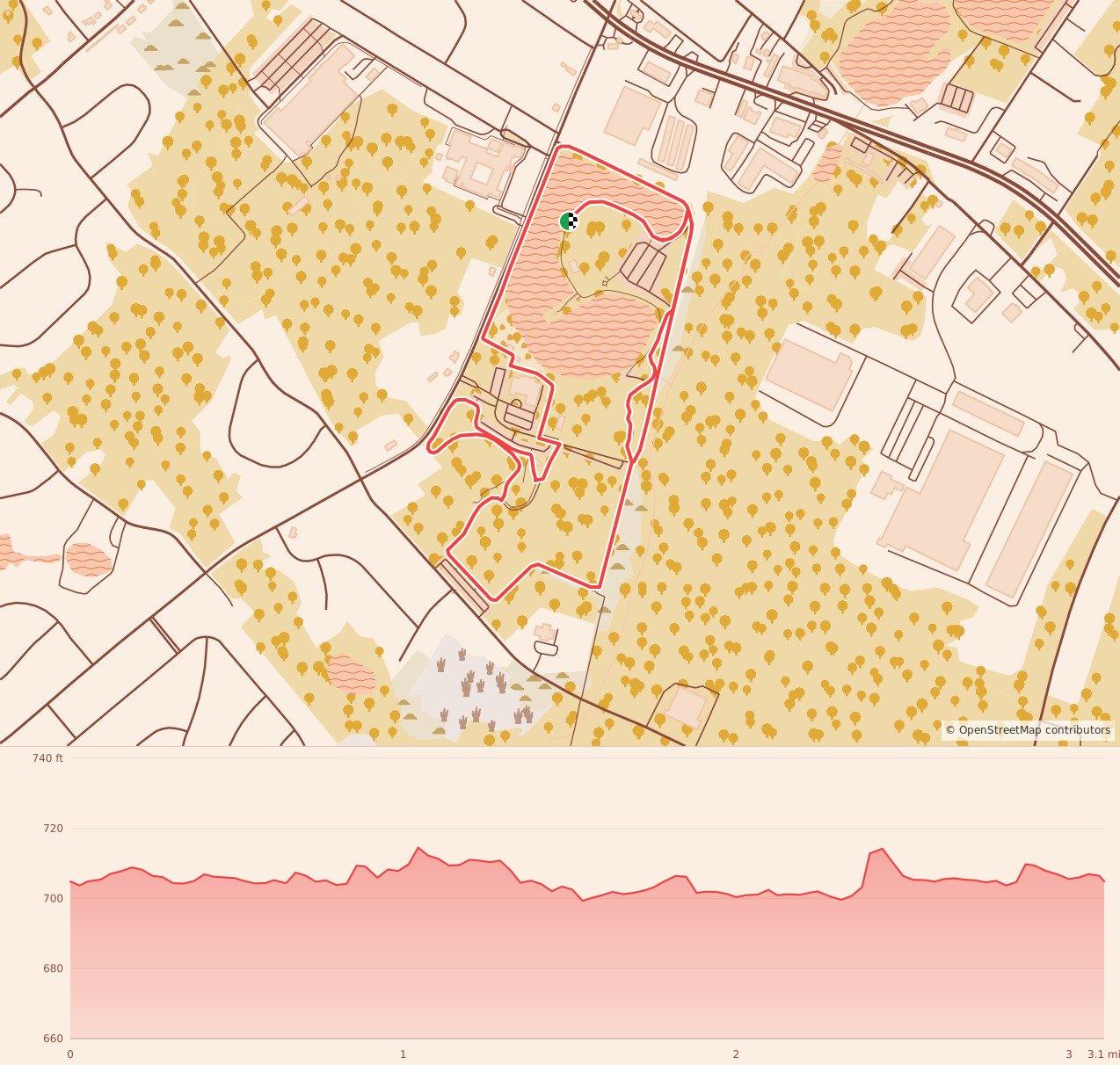 Riviera Maya Taco Trot 5K - 5K course map and elevation profile