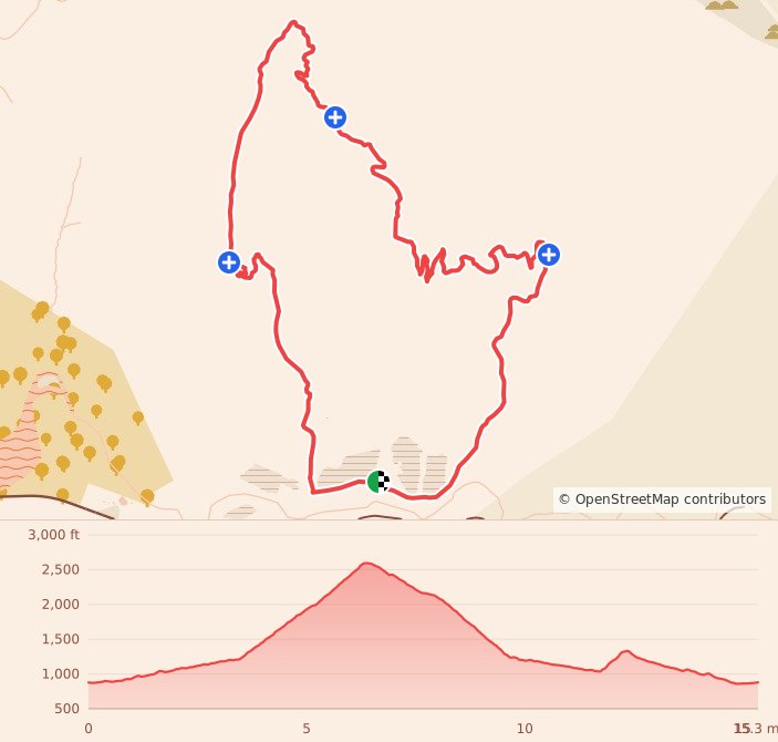 HOKA Pacific Trails California by UTMB - 25K course map and elevation profile