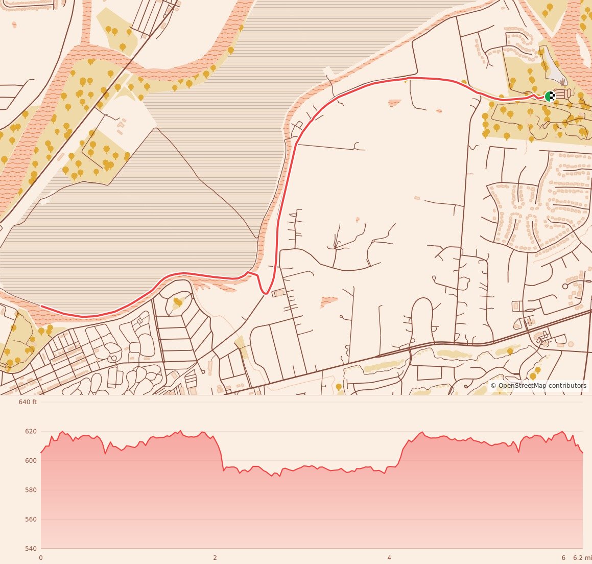 Turkey Trails- Cincinnati - 10K course map and elevation profile