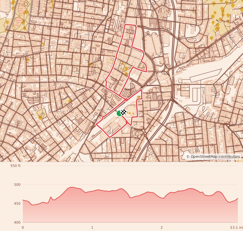 Veterans Inc. Run4Veterans 5k Run/Walk at Polar Park - 5K course map and elevation profile