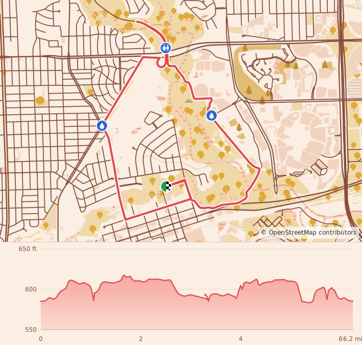 Martian Invasion of Races - 10K course map and elevation profile