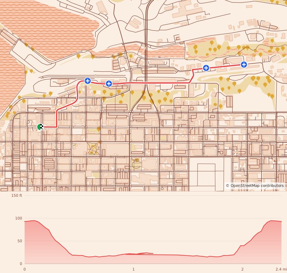Frightening 4k - In-Person 4K course map and elevation profile