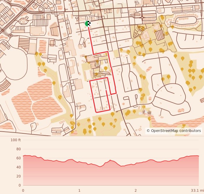 Dan Rankin Memorial 5K - Dan Rankin Memorial 5K course map and elevation profile