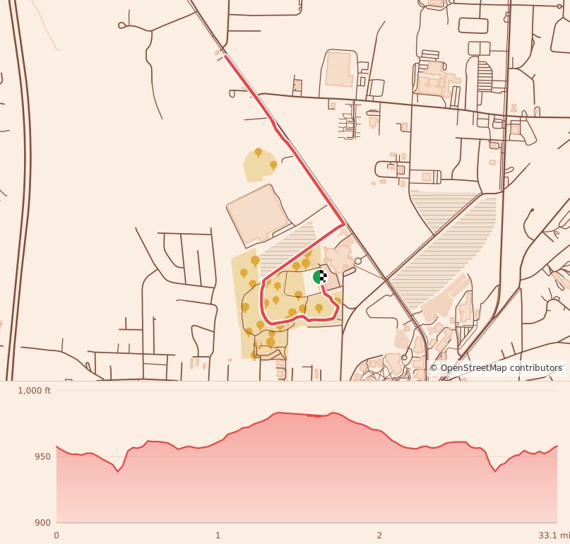 Better Together 5K - 5K course map and elevation profile