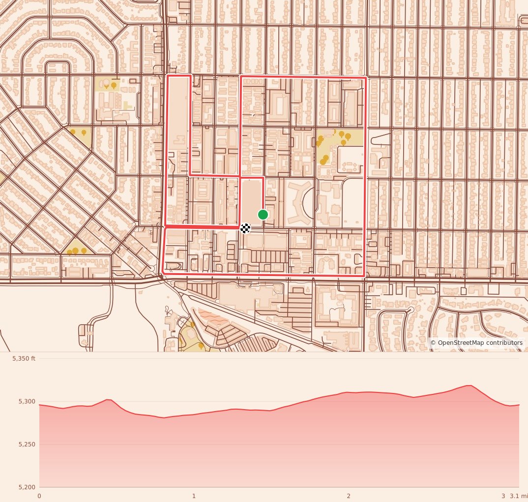 PAMOJA 5K RUN OR WALK - Pamoja 5K course map and elevation profile