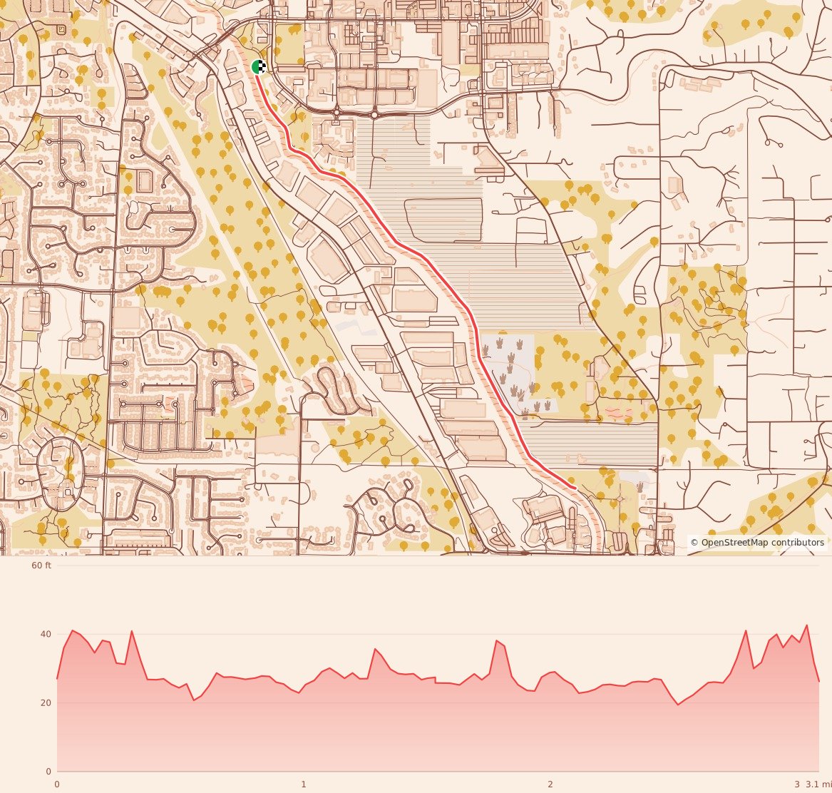 Celebrate Woodinville Winterfest 5k - 5K course map and elevation profile