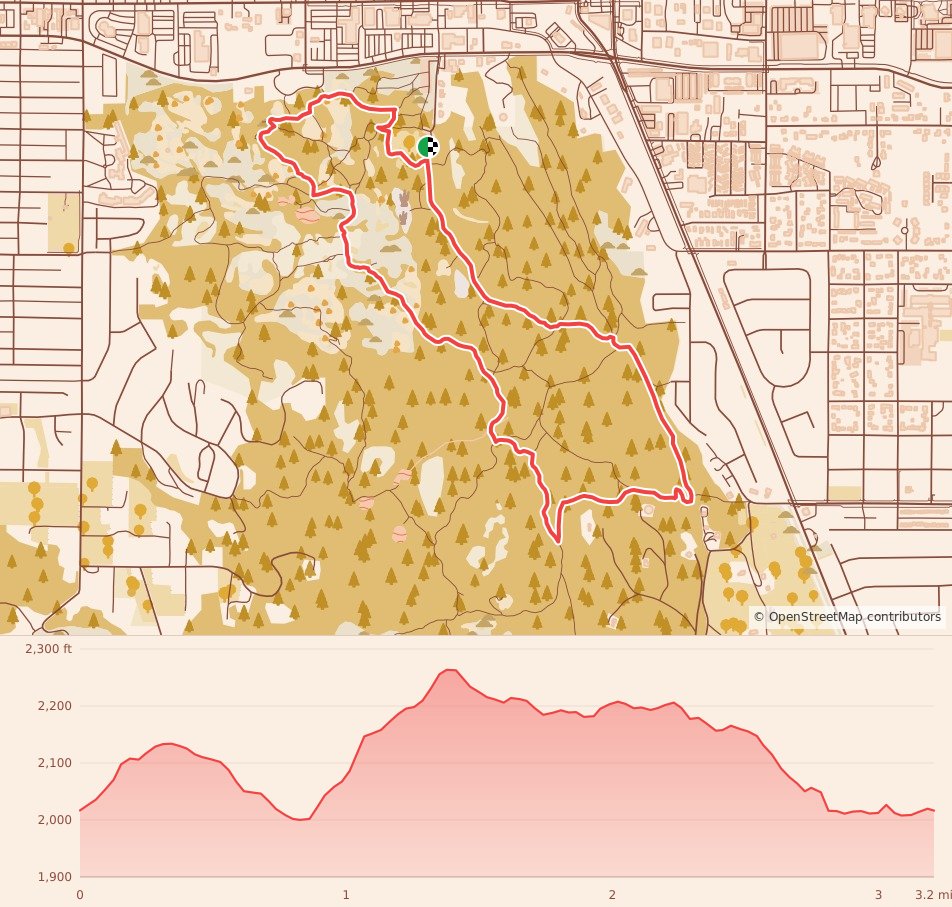 Wild Moose Chase - 5K course map and elevation profile