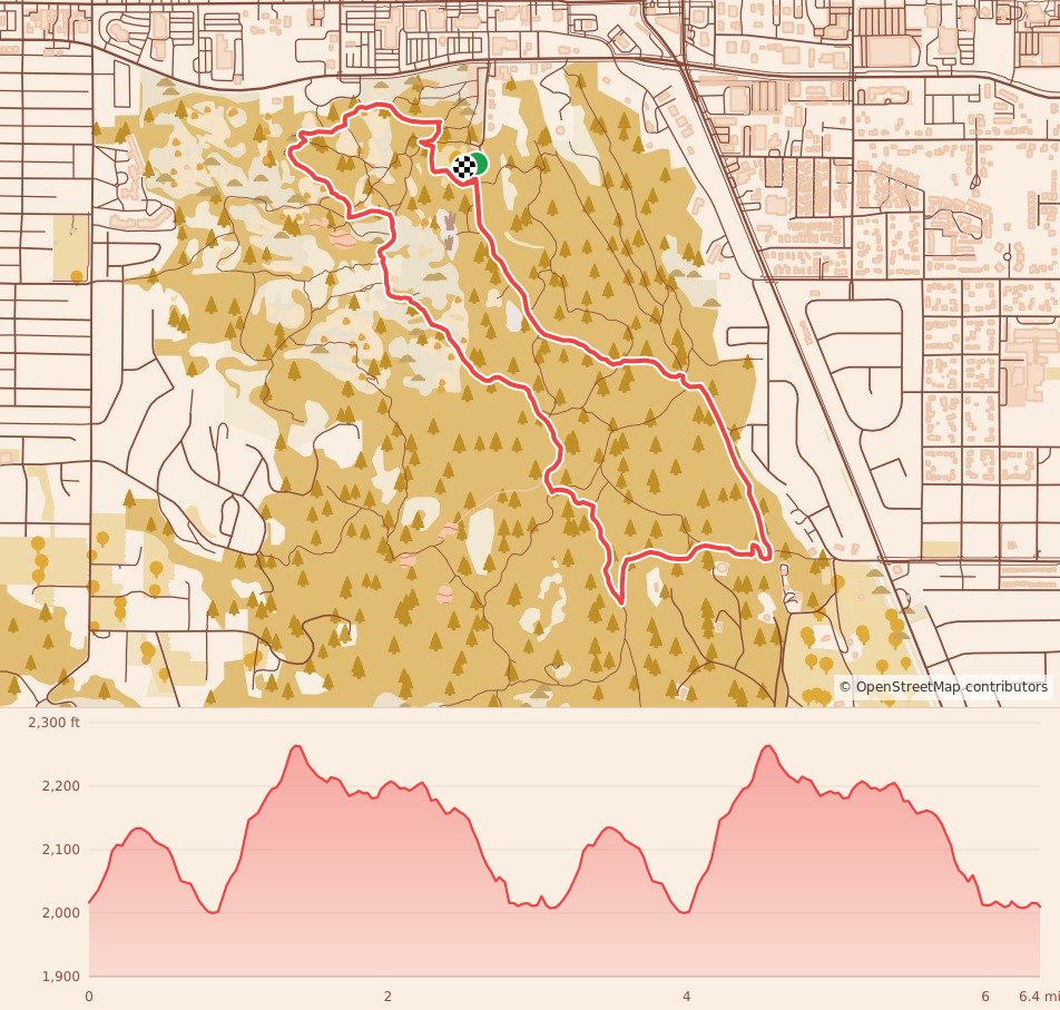 Wild Moose Chase - 10K course map and elevation profile