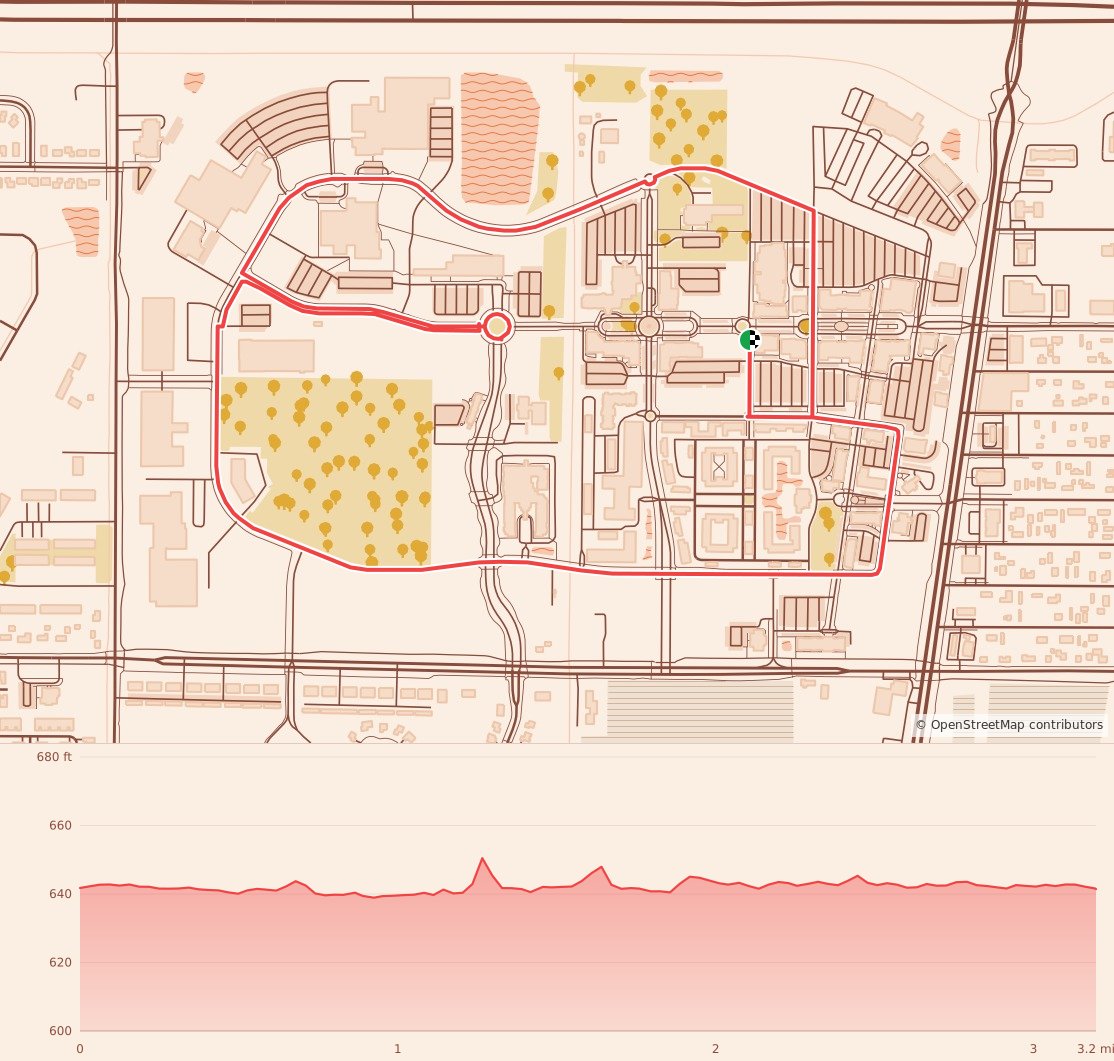Run Santa Run 5K - Perrysburg - 5K course map and elevation profile