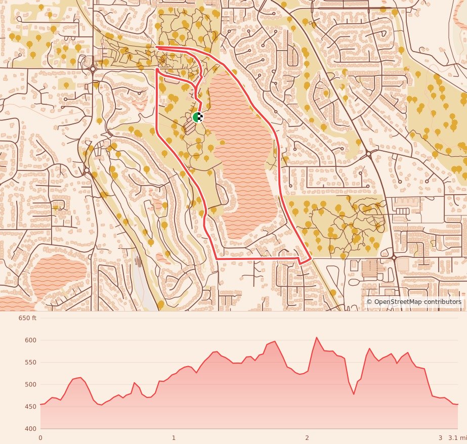 Maple Valley Turkey Trot: Thanksgiving Day 5K - 5K course map and elevation profile